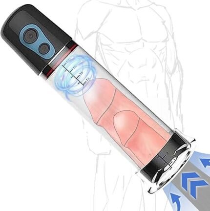 Men's Penile Traction Device Massage Kit with Suction Pump Growth Penile Tool Men's Vacuum Growth Men's Tool Pump