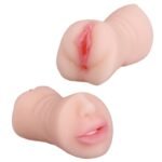 Manual stimulation of the vagina, mouth, and anus—a triple experience. Double-ended mold (with ejaculation control ring). 17.5 × 8 × 7.5 cm, 1.15 lb - Image 3