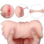 Manual stimulation of the vagina, mouth, and anus—a triple experience. Double-ended mold (with ejaculation control ring). 17.5 × 8 × 7.5 cm, 1.15 lb - Image 4