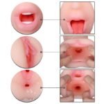 Manual stimulation of the vagina, mouth, and anus—a triple experience. Double-ended mold (with ejaculation control ring). 17.5 × 8 × 7.5 cm, 1.15 lb - Image 5