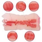 Manual stimulation of the vagina, mouth, and anus—a triple experience. Double-ended mold (with ejaculation control ring). 17.5 × 8 × 7.5 cm, 1.15 lb - Image 7