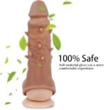 160*40mm Extender Realistic Textured Cock Extender Stretchy Ultra-Soft Material Cock Enlarger - Image 2