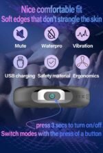 Rechargeable silicone vibration lock sperm ring male delay masturbator - Image 3