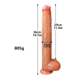 360*46mm Extra Super Long Dildo Anal Plug Sex Toys ,Strong Suction Cup Soft Flexible Strap on Dildo for Women Men Gay - Image 2
