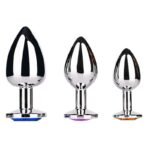 Metal Butt Plug Anal Dilator Gay Butt Plug BDSM Sex Toy Adult Couple (Choose One of Large, Medium or Small) - Image 2