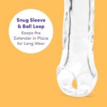 195*38mm Mega Thick Clear Penis Sleeve – Extra Inches Penis Extender with Ball Loop - Girth Sleeve for Sex - Image 5