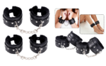 12Pcs Bondage Restraints Kit for Couples (Black) - Image 5
