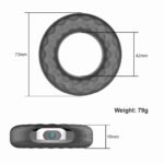 Rechargeable silicone vibration lock sperm ring male delay masturbator - Image 5