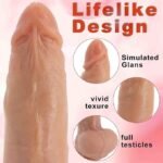 220*40mmThrusting Dildos for G Spot Anal Stimulation with 8 Thrusting & 10 Vibration & Heating Mode - Image 3