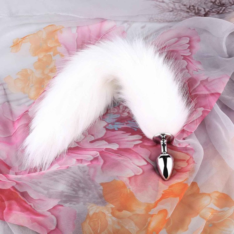 fd40dd6554092c4c3e13c67fe0d0bdfc-800x800 Fox tail anal plug sex toys anal artificial hair metal anal plug g-spot masturbation alternative female props - Image 1