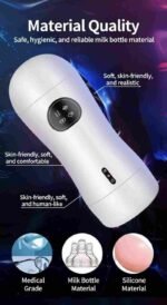 Single-head Electric Masturbator with USB Rechargeable Battery and Headphone Mode for an Immersive, Discreet Audio Experience (Includes Heating Rod) - Image 7