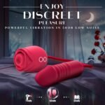 Crimson Yoon Vibrator 194×37mm, Head Vibration + Tongue-Like Licking, USB Rechargeable, Quiet and Waterproof, Electric Model - Image 4