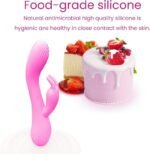 ABS + silicone + electroplated materials  12 vibration modes (vibrating head with heating function) USB rechargeable, quiet, waterproof, compact and elegant - Image 4