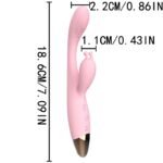 ABS + silicone + electroplated materials  12 vibration modes (vibrating head with heating function) USB rechargeable, quiet, waterproof, compact and elegant - Image 2